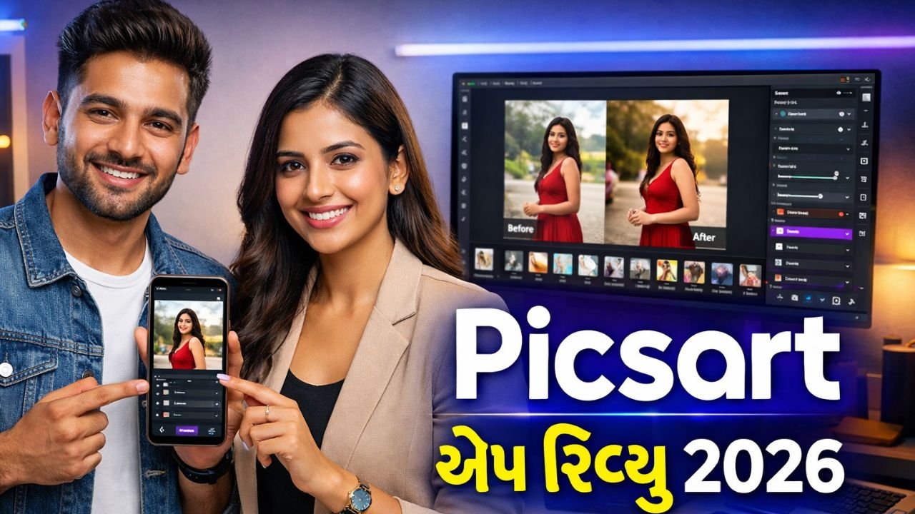 Picsart AI Photo Editor App Review in Gujarati 2026